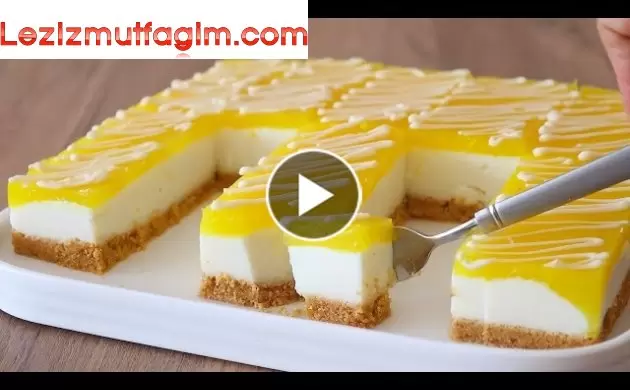 Li̇mon Varsa Bu Pastayı Hemen Yap! Firina Gerek Yok Cheesecake Ile Uğraşma!