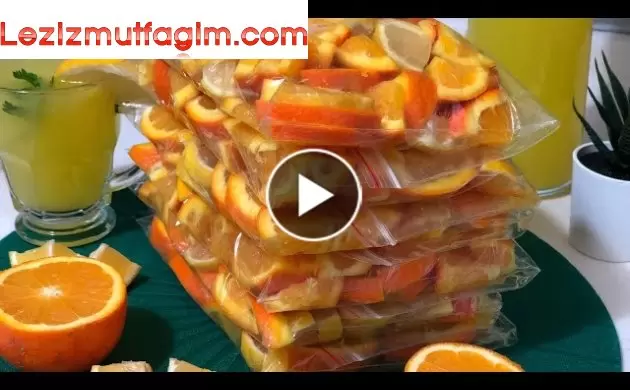 Yaz Mevsimi Ve Ramazan Yaklaşırken Tam Zamanı Limon Ve Portakalları Buzluğa Atalım Seval Mutfakta