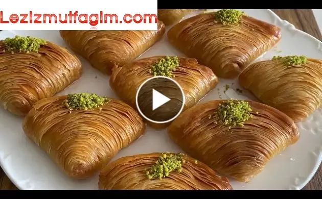 Oklava Kullanmadan,Tek Tek Açmadan Baklava Yapımı ️Midye Tatlısı Ben Yapamam Demeyin-Baklava Tarifi