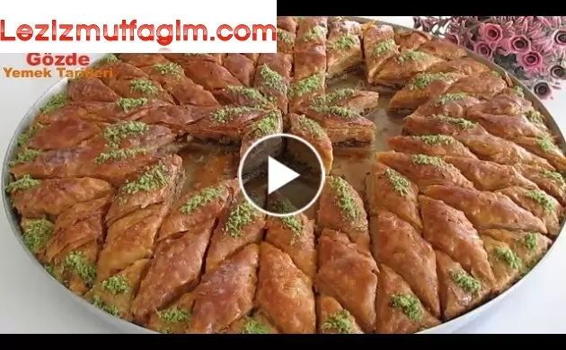 4 Adet Beze Ile 64 Kat Baklava Yaptım Yepyeni Bir Baklava Yapma Yöntemi Kolay Merdane Baklavası