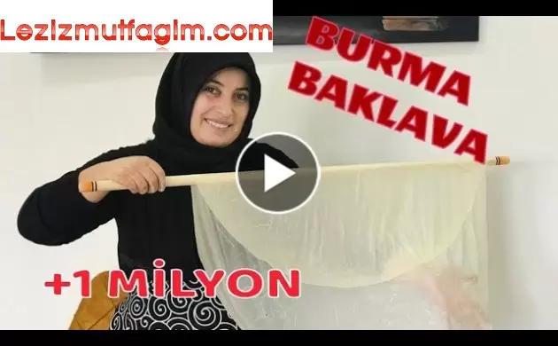 Çıtır Çıtır El Açması Burma Baklava Tadına Bayılacaksınız ️