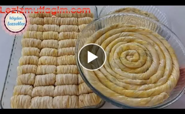 Hamurunu Akşamdan Yoğur ️Sabaha 1 Hamurdan Hem Baklavani Hem Böreği̇ni̇ Yap Burma Baklava Börek Tarifi