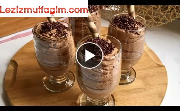 2 Malzemeli Köpük Çikolata Yumurtasız ️ Çikolatalı Mousse