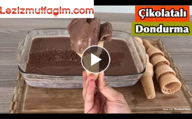 Evde Çikolatalı Dondurma || Püf Noktaları Anlatıldı!!!