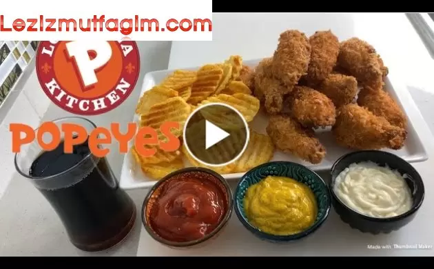 Evde Popeyes Acılı Kanat Menü!!! Popeyes Spicy Wing Menu Recipe (With English Subtitle)