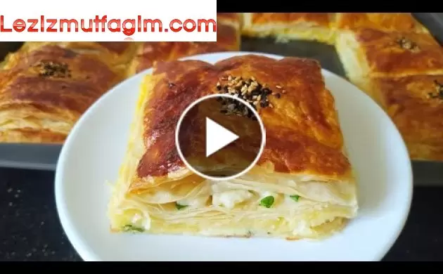 Peynirli Börek Tarifi - Su Böreği Tadında Üstü Çıtır Içi Yumuşacık Peynirli Börek Nasıl Yapılır