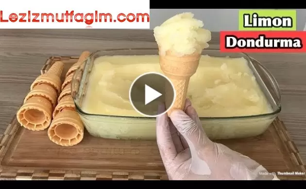 Evde Limon Dondurma... Bildiğin Tüm Dondurmaları Unut!!! | Lemon Ice Cream Recipe