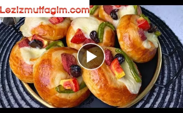 Kapış Kapış Giden Yumuşacık Pizza Poğaça Tarifi Kahvaltılık Pizza Tarifi