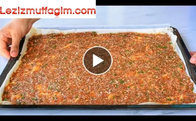 Canımız Ne Zaman Lahmacun Istese Bunu Yaparız Çok Kolay Az Malzeme Çok Lezzet