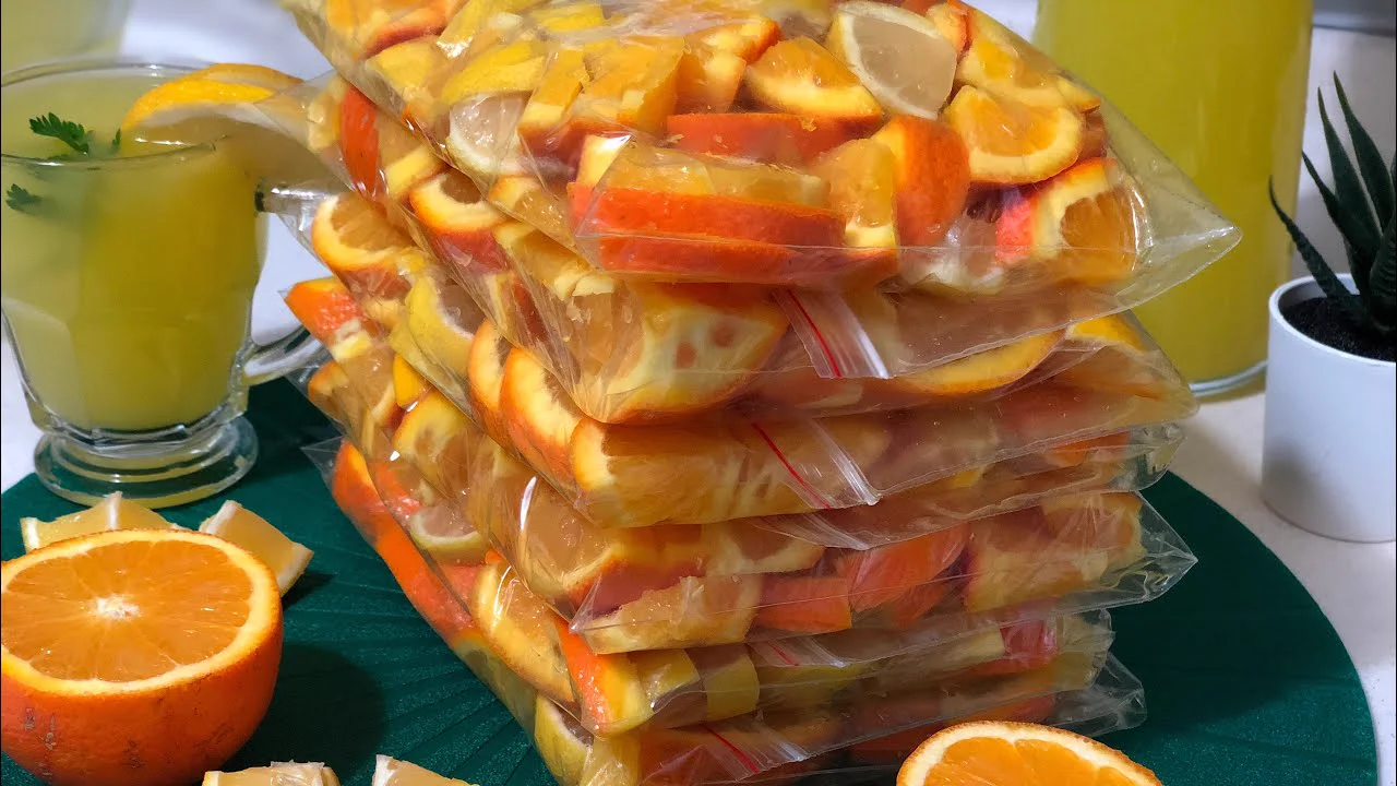 Yaz Mevsimi ve Ramazan Yaklaşırken Tam Zamanı Limon ve portakalları Buzluğa Atalım Seval Mutfakta