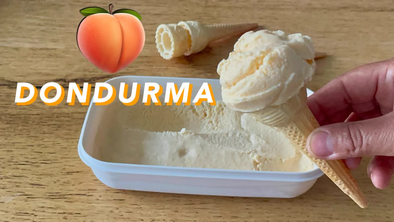 Evde Şeftalili Dondurma Nasıl Yapılır 3 Malzeme ile 5 Dakikada Hazır